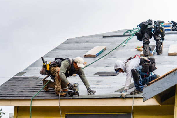 Professional Gutter Installation technician working in Lyons, KS